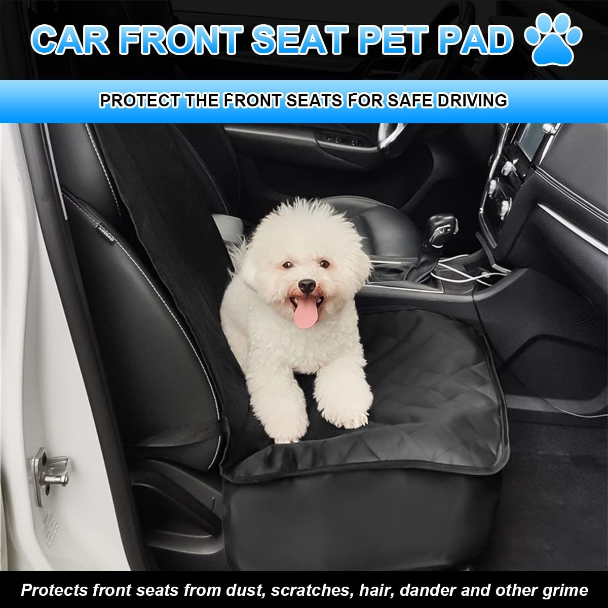 Dog Car Seat Cover, Universal Waterproof Non-Slip Backing