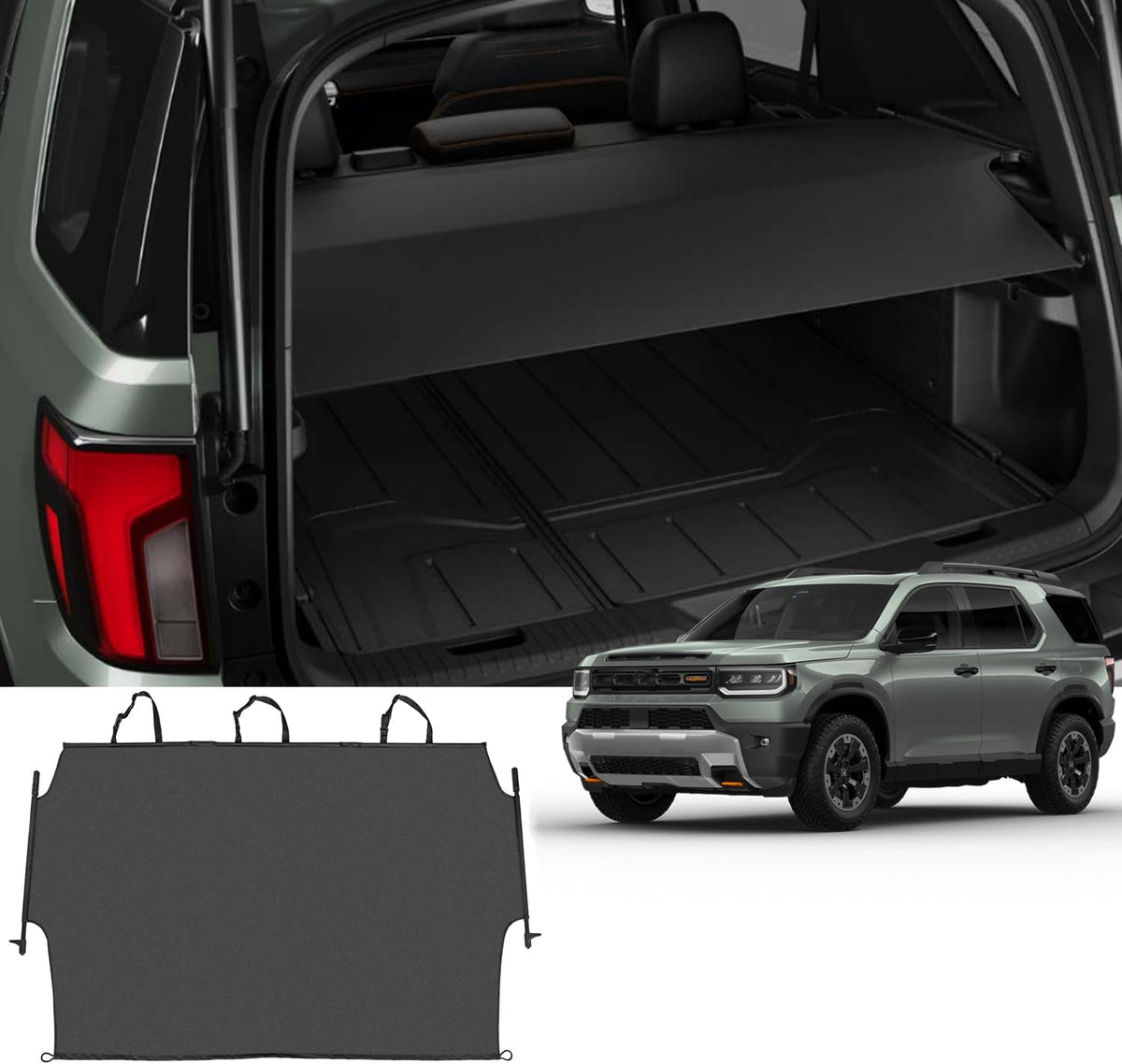 No Gap-Cargo Cover Compatible with Honda Passport 2026 PET