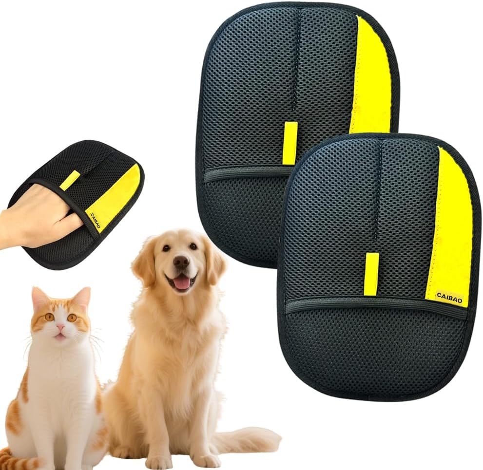 Electrostatic Pet Hair Removal Gloves: Quick Wiping