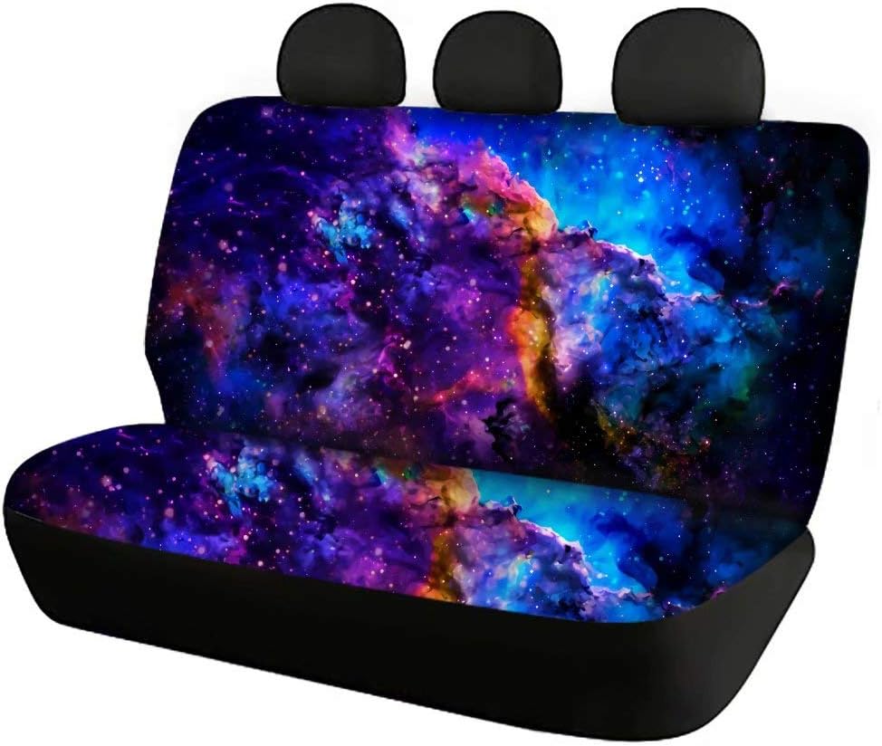 Nebula Galaxy Car Rear Seat Cover Non-Slip Stretch , Baby