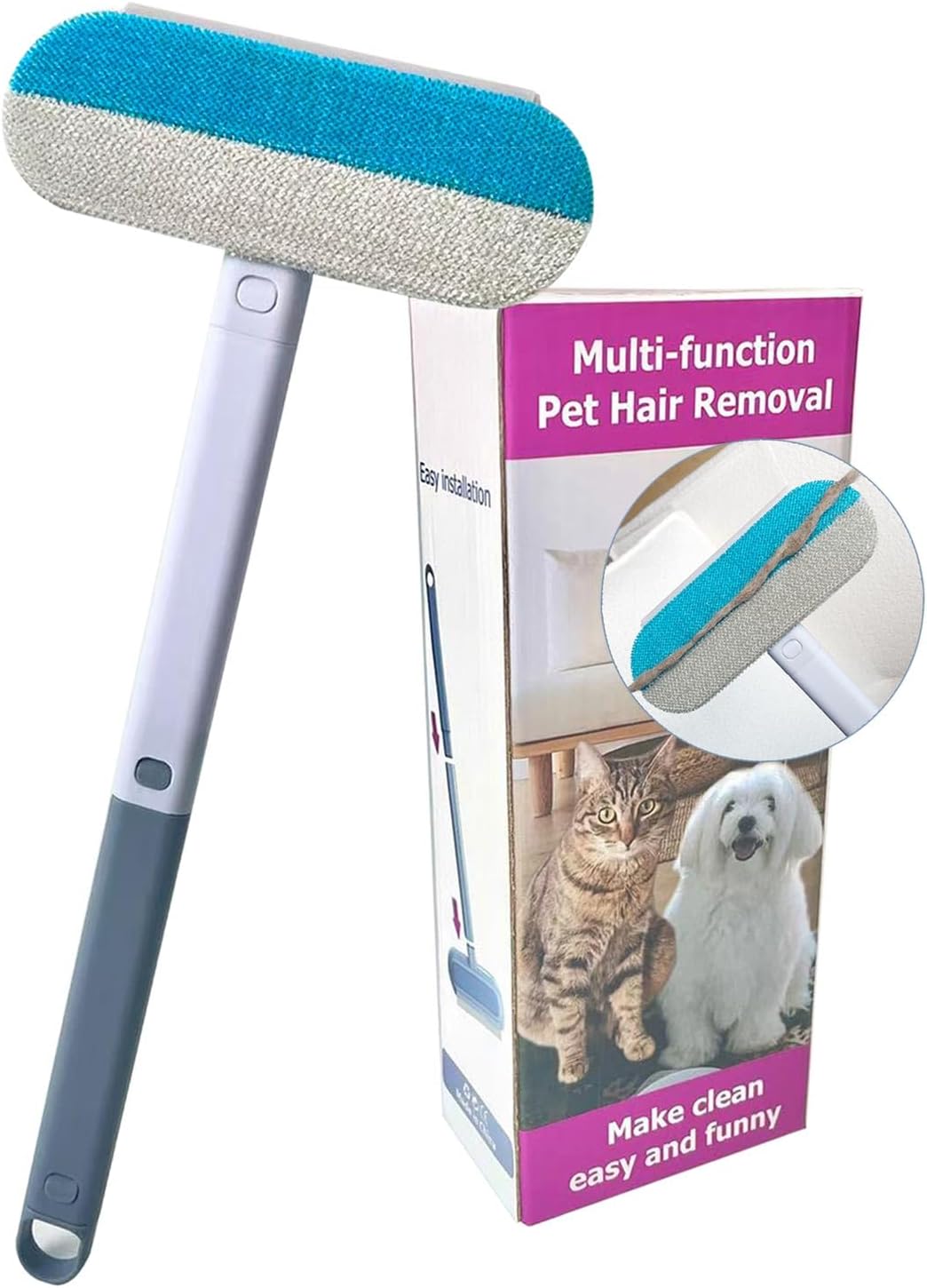 Pet Hair Remover for Furniture, Reusable 17-Inch
