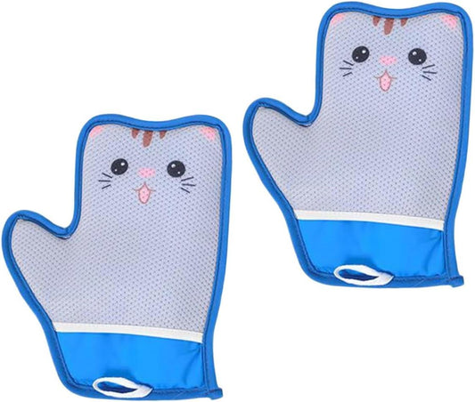2pcs Electrostatic Pet Hair Removal Gloves, Reusable