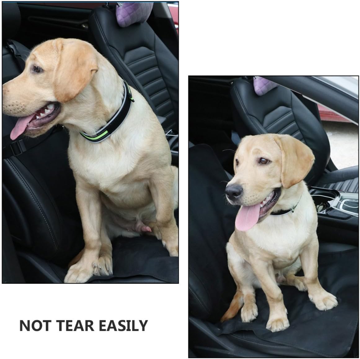 Waterproof Dog Car Seat Pad Front Row Pet Cushion Black