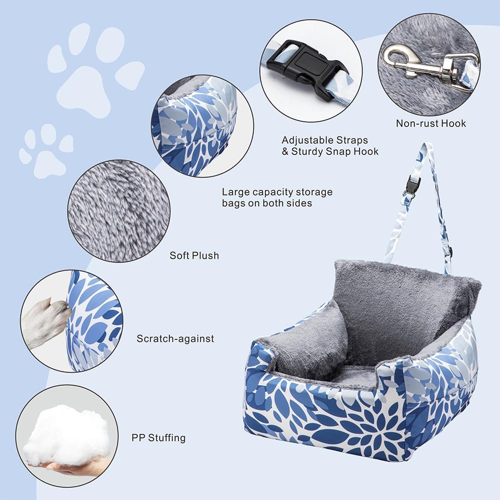 Dog Car Seat, Dog Car Seats for Small Dogs Portable Car Dog