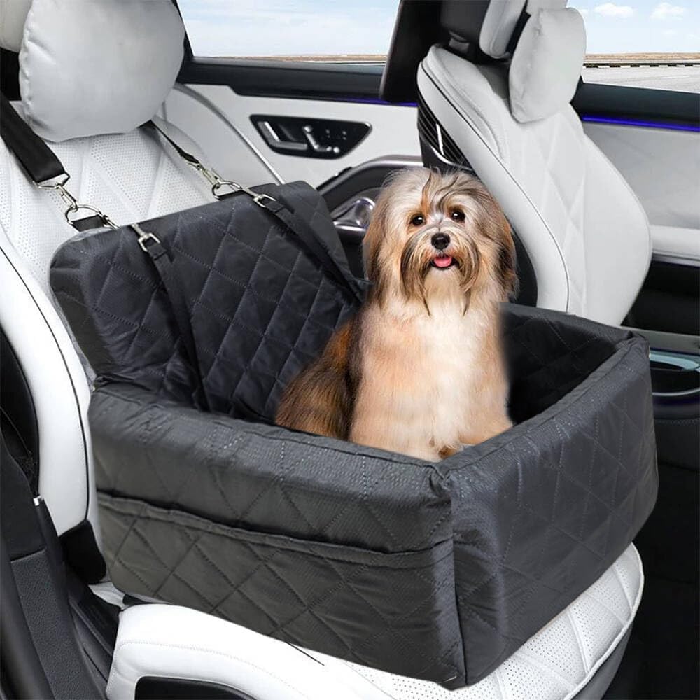 Dog Booster Car Seat for Small Medium Dogs, Memory Foam