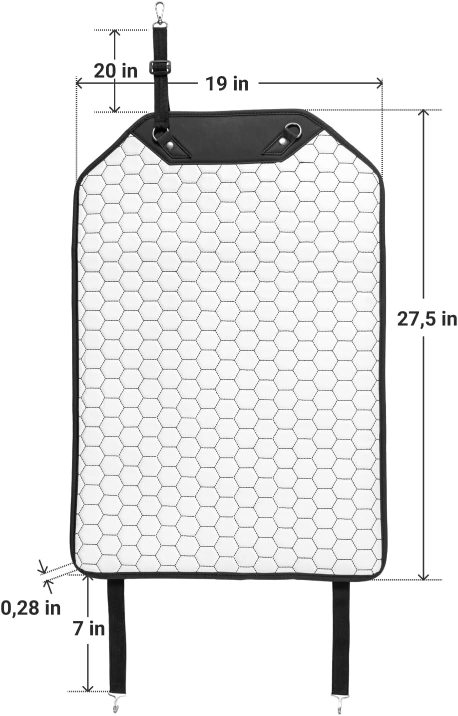 Kick Mat Back Seat Protector - Car Back Seat Cover for Kids