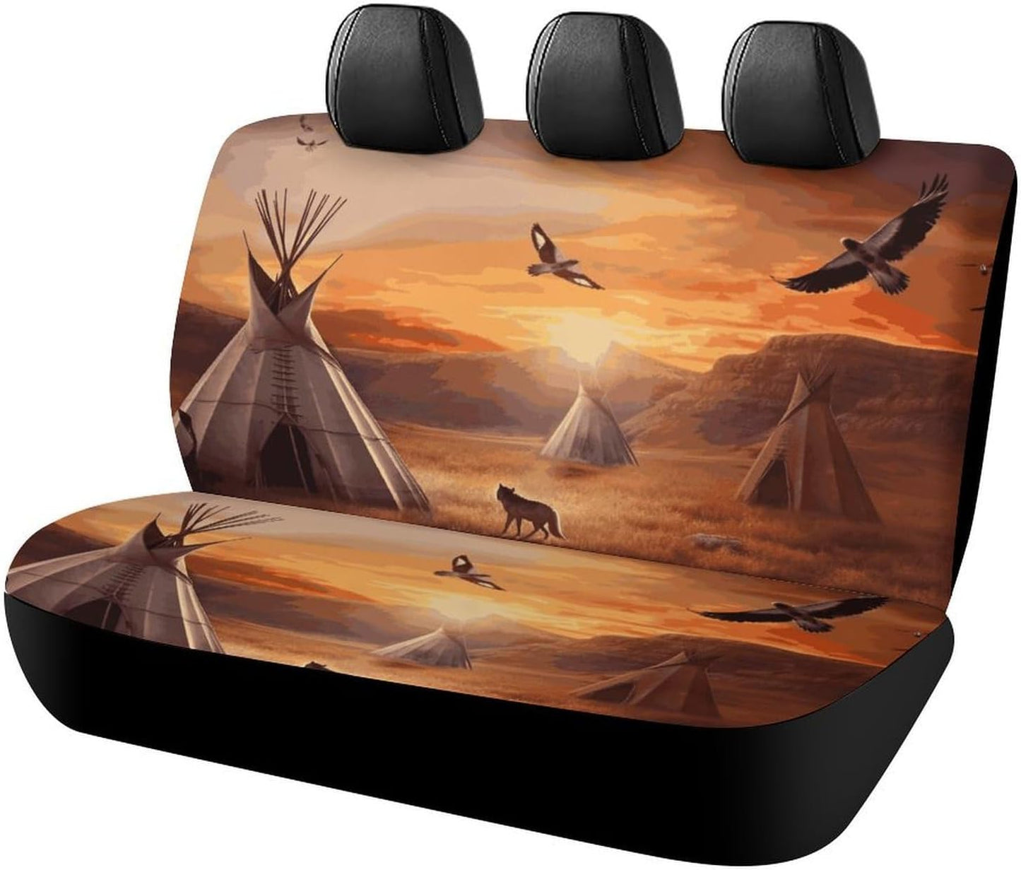 Native American Tribes Dog Car Seat Covers Waterproof Truck