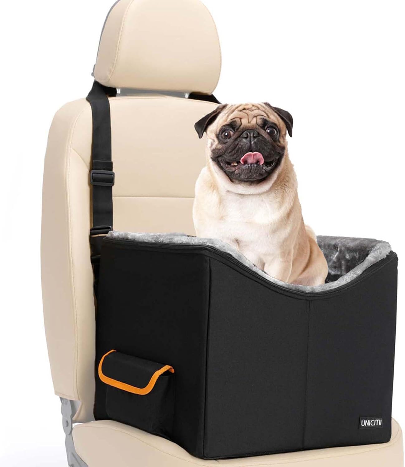 Dog Car Seat for Small Dogs, Elevated Dog Booster Seat Pet