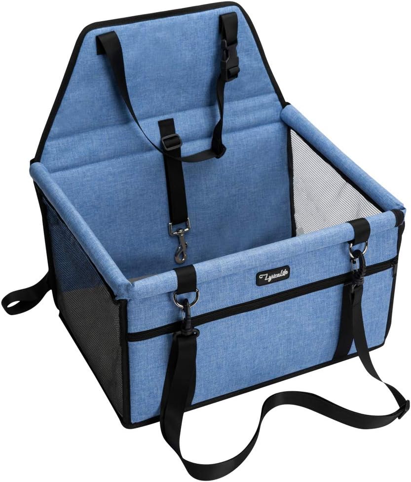 Pet Car Seat, Sturdy Reinforced Structure, Shortened Leash