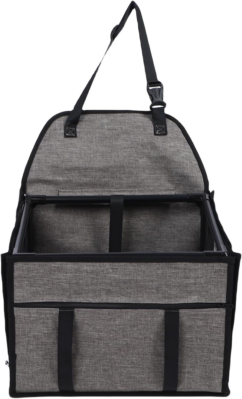 Dog Car Seat Foldable Pet Carrier Crate with Breathable