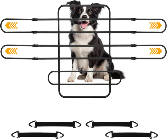 Adjustable Dog Car Barrier, Follow Seat Movement, 34-58"