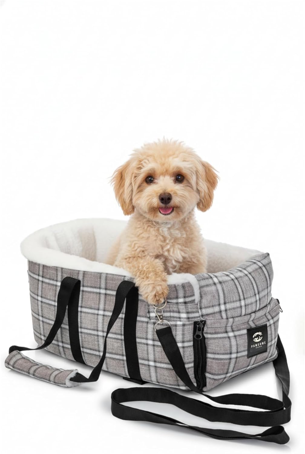 Dog & Cat Booster Seat for Car – Armrest & Seat Bed for