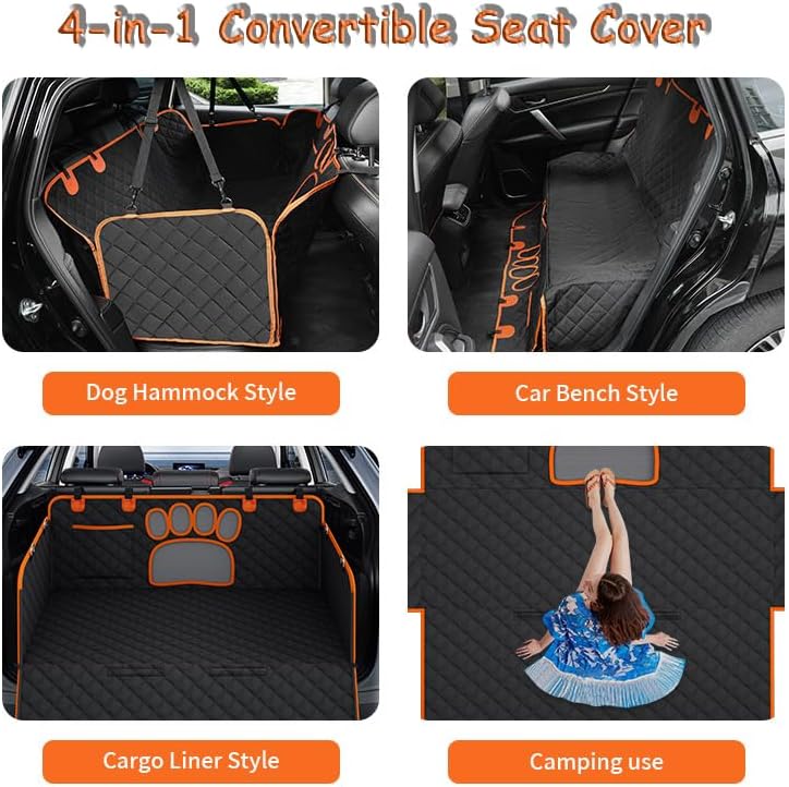 Dog Car Seat Cover for GMC Hummer EV SUV Sierra 1500 Sierra