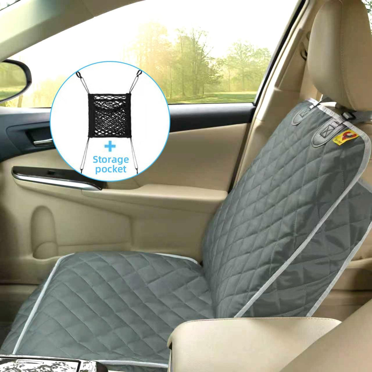 Deluxe Dog Seat Cover for Front Seat-More Durable