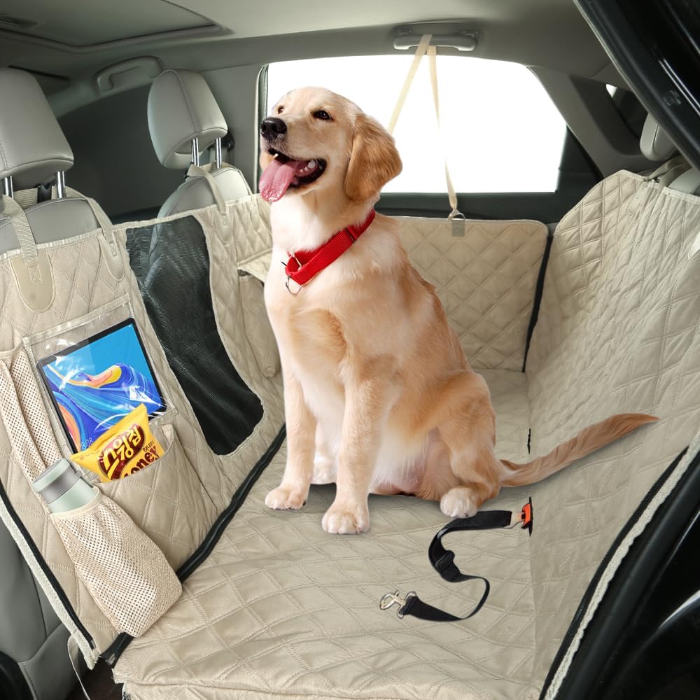 Dog Car Seat Cover for Back Seat, Dog Hammock for Car