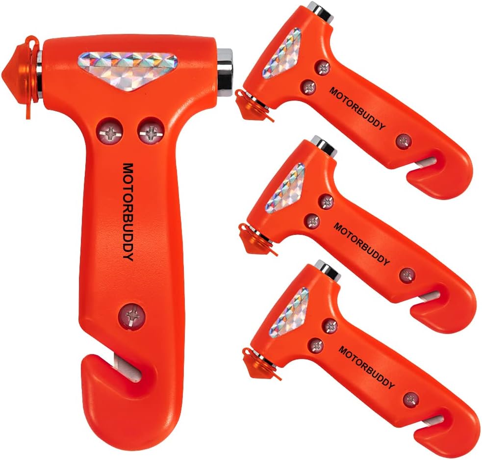 4-Pack Car Safety Hammer, Auto Emergency Escape Hammer with
