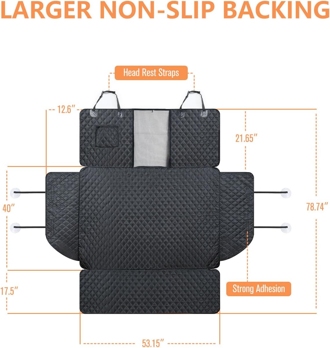 SUV Cargo Liner for Dogs with Mesh Window, Waterproof Pet