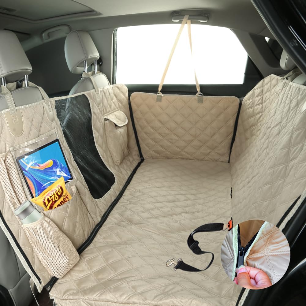 Dog Car Seat Cover for Back Seat, Dog Hammock for Car