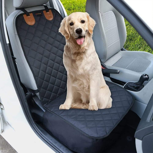 Waterproof Dog Front Seat Cover, Quilted Padded Pet Car