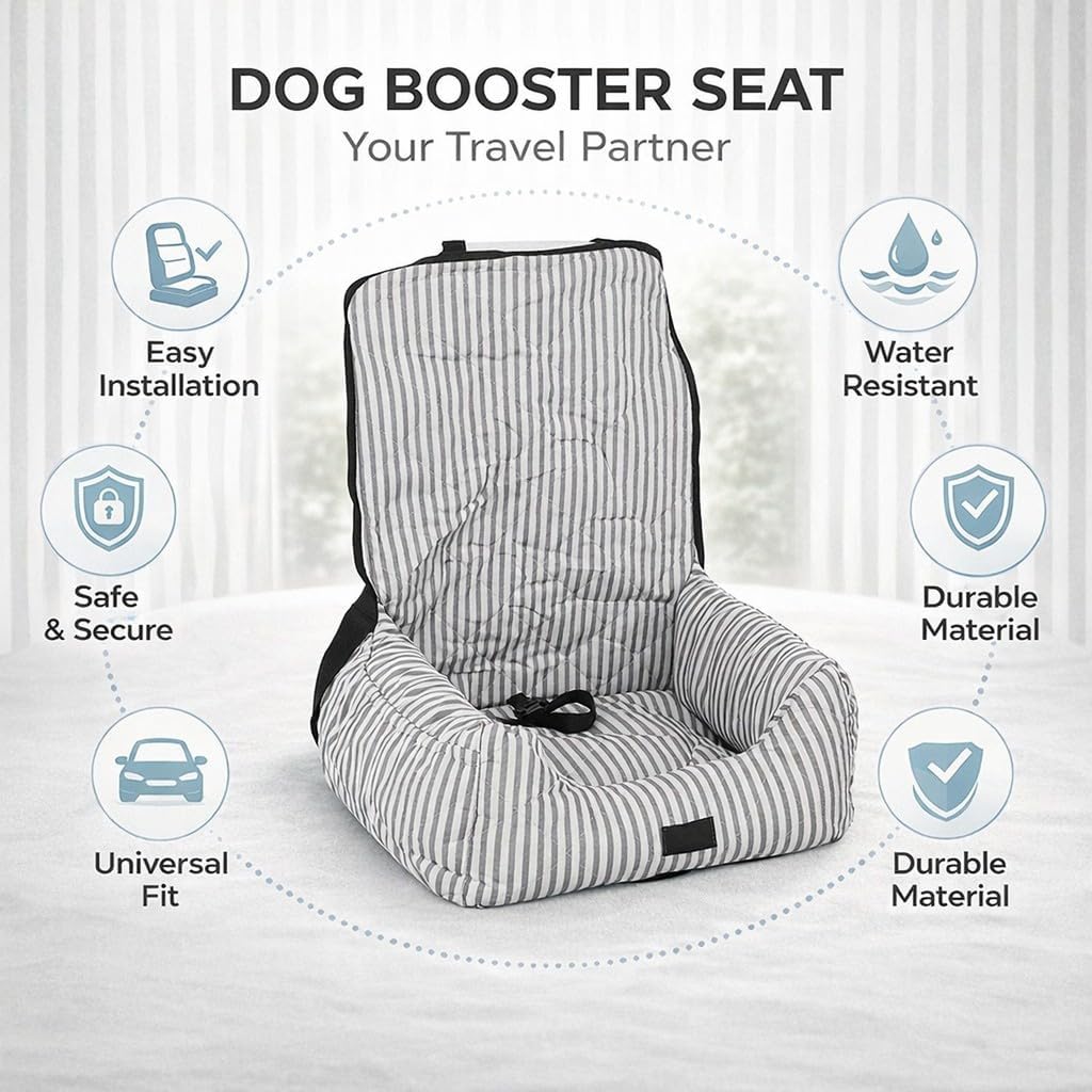 Dog Booster Seat Portable, Water Proof Polyester and PP