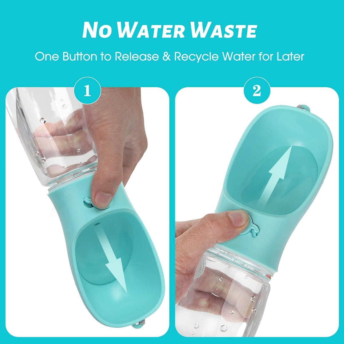 Dog Water Bottle, Leak Proof Portable Puppy Water Dispenser