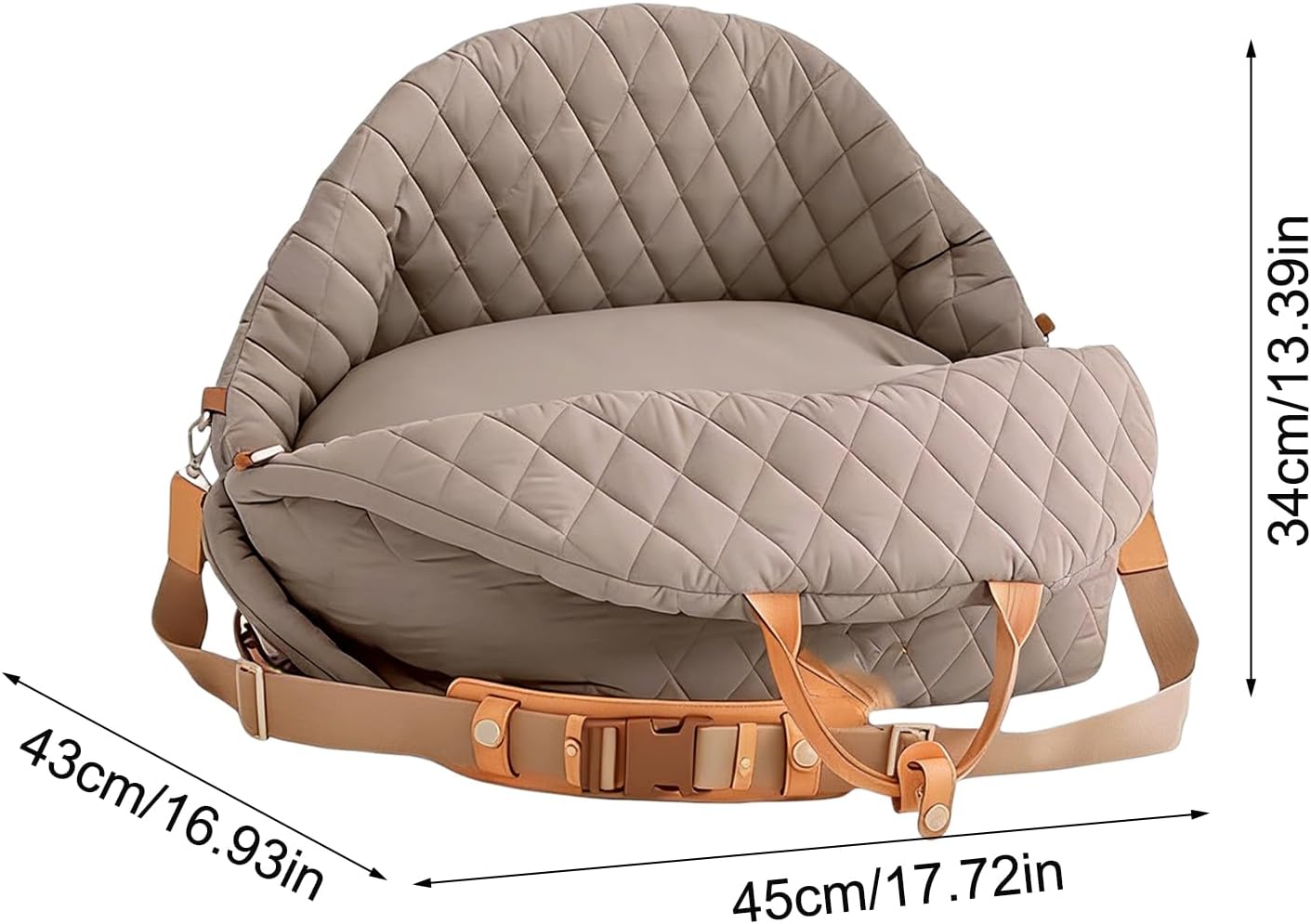 Dog Seat for Car,Adjustable Strap Waterproof | Small Dog
