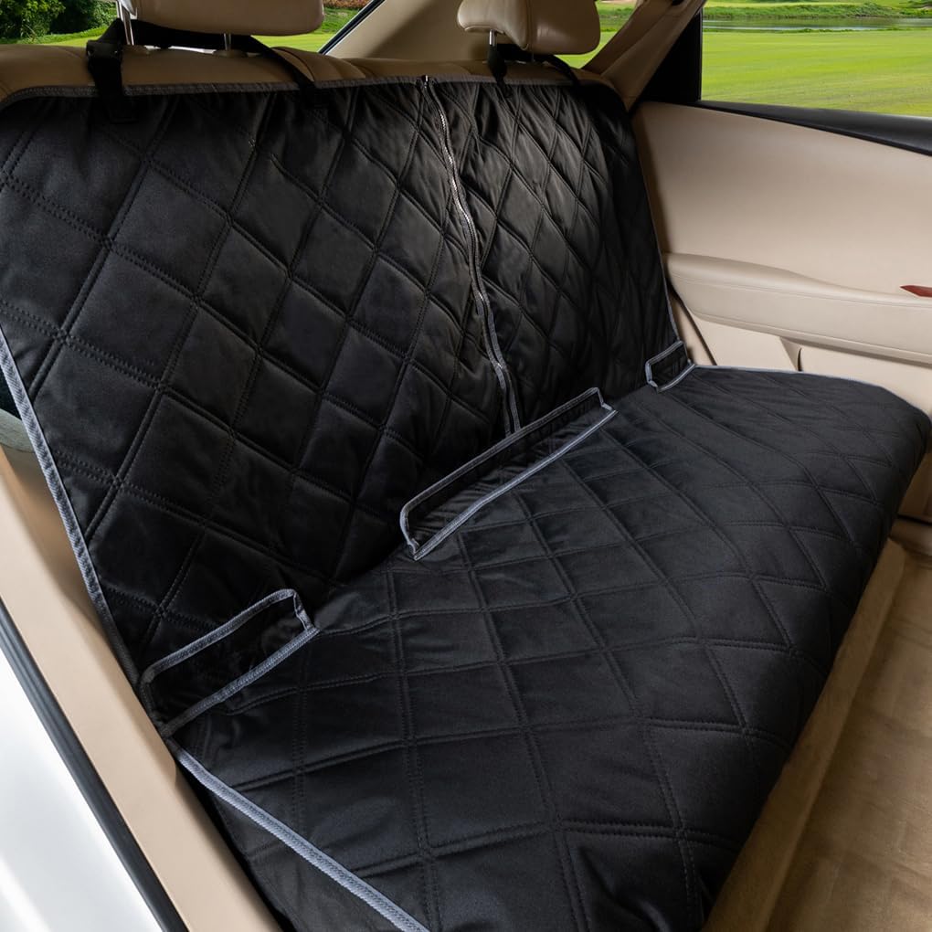 Bench Car Seat Cover for Dogs, Waterproof Rear Seat
