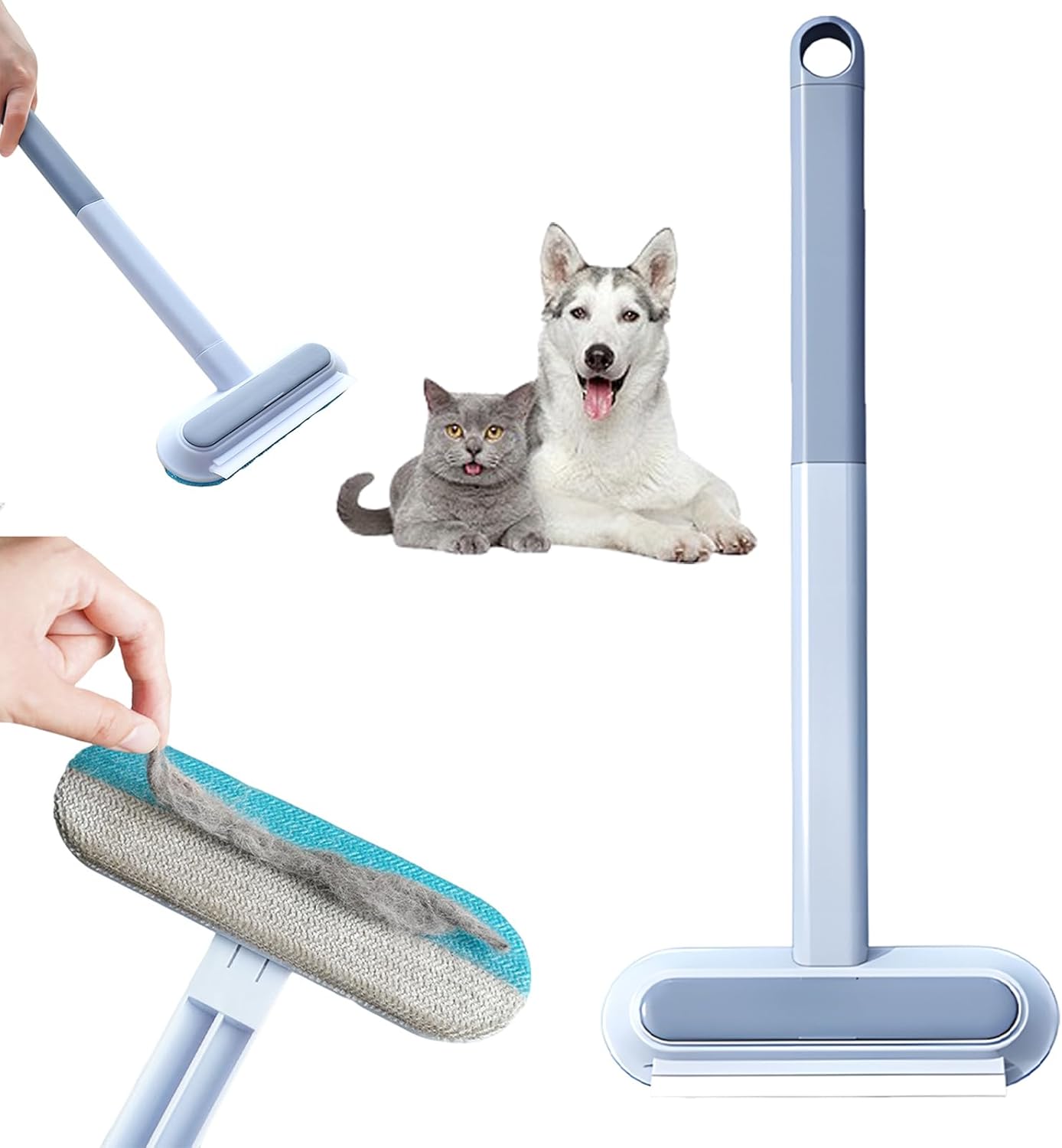 Pet Hair Remover for Couch, 4 in1 Cat and Dog Hair Removal