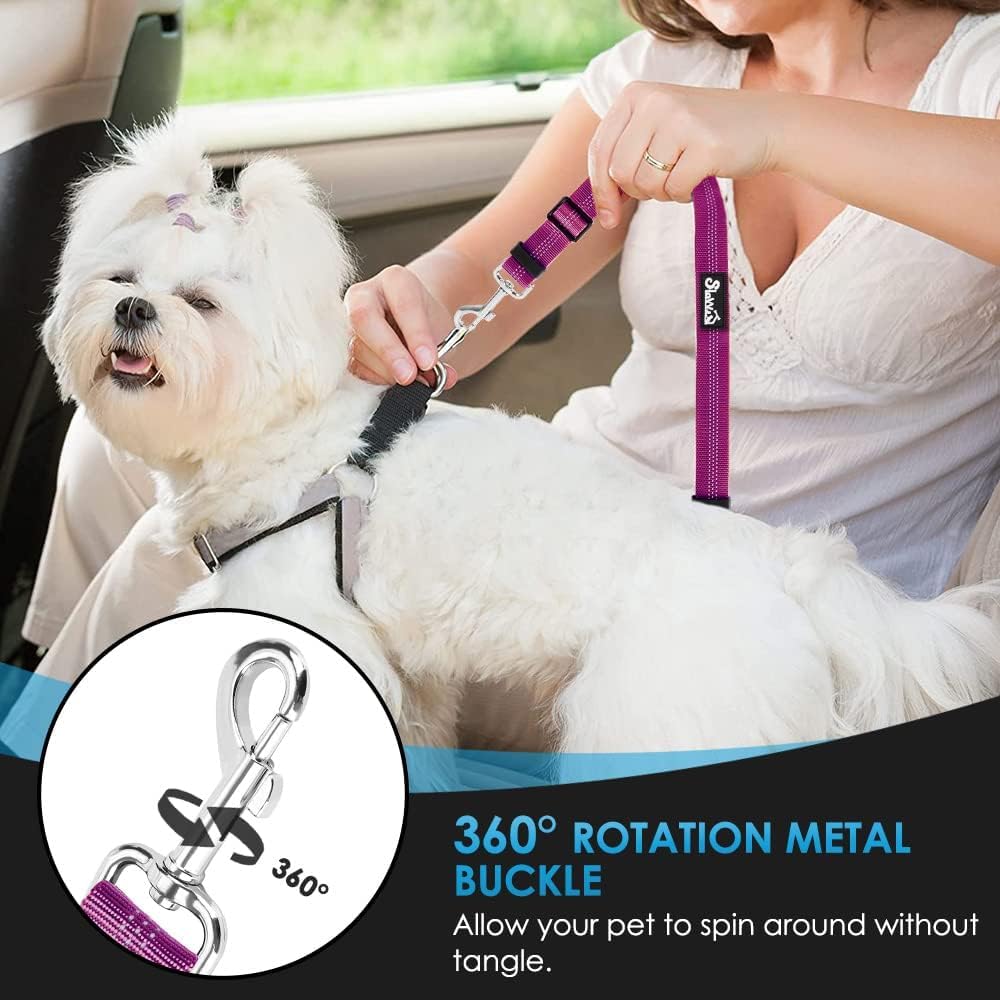 Dog Seat Belt, 2 Pack Harness Seatbelt Adjustable With