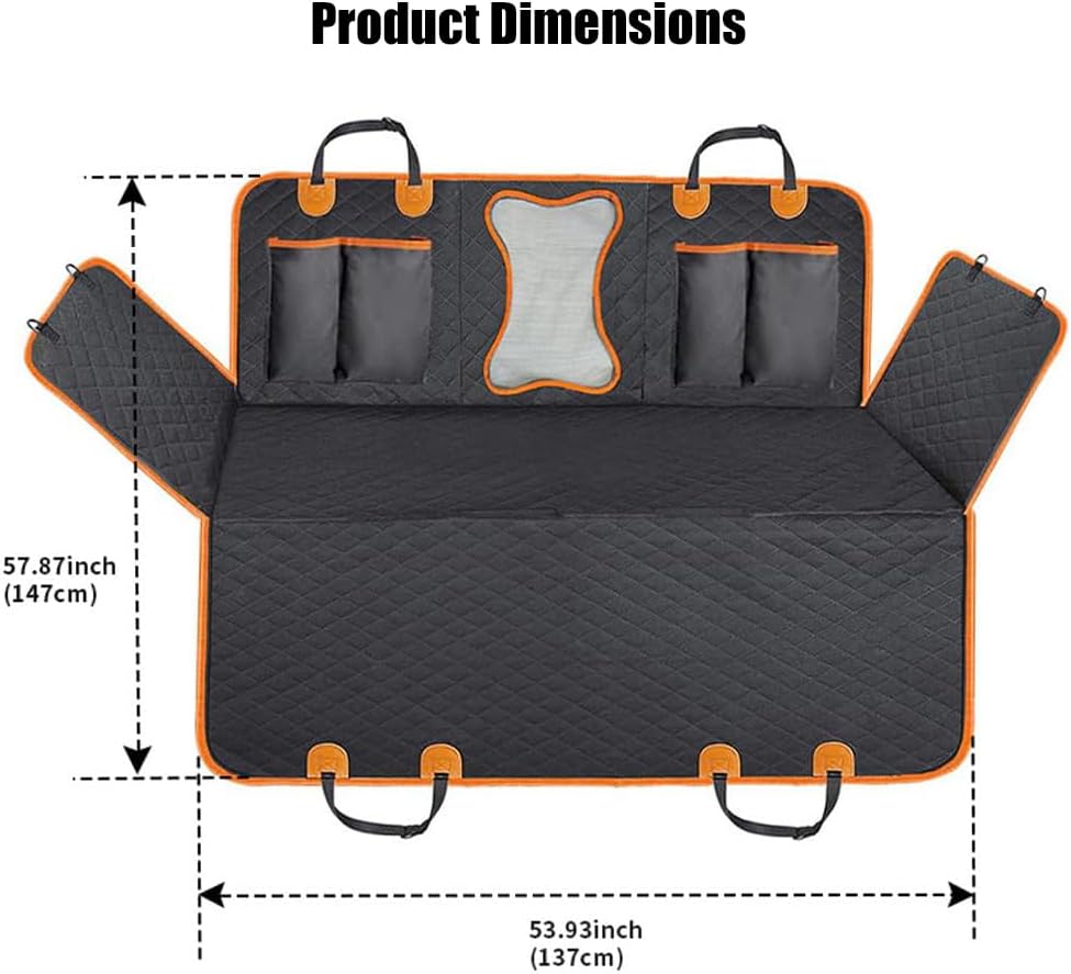 Dog Car Seat Cover for Jeep Wrangler JL 2018-2022 2023 2024