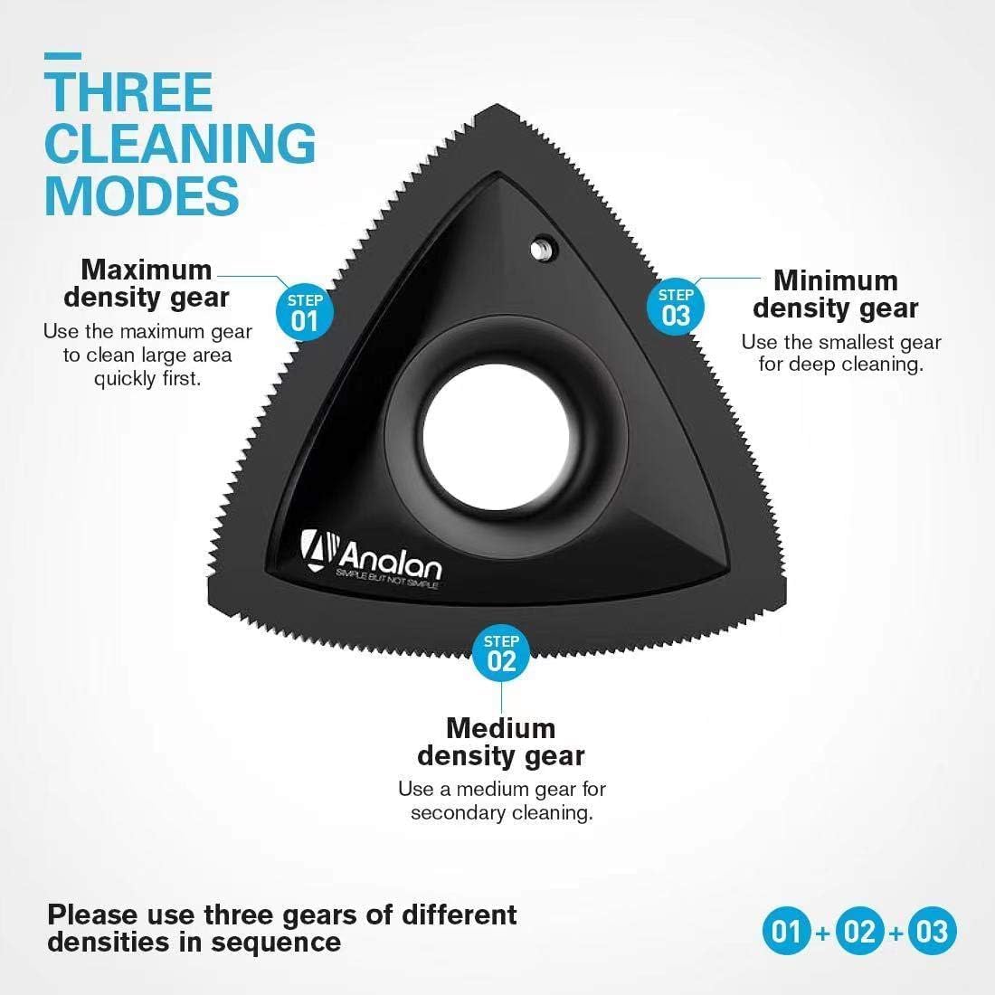 Mini Pet Hair Remover for Car Detailing Supplies, Triangle