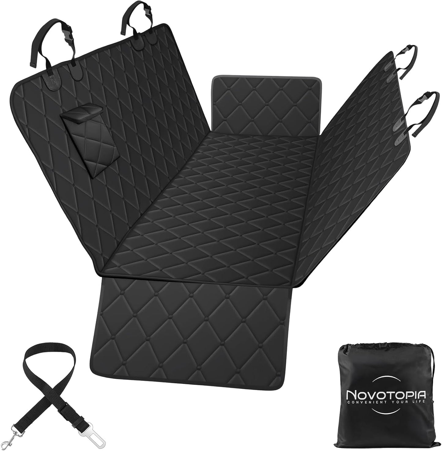 Dog Car Seat Cover for Back Seat , Long-Lasting and Soft