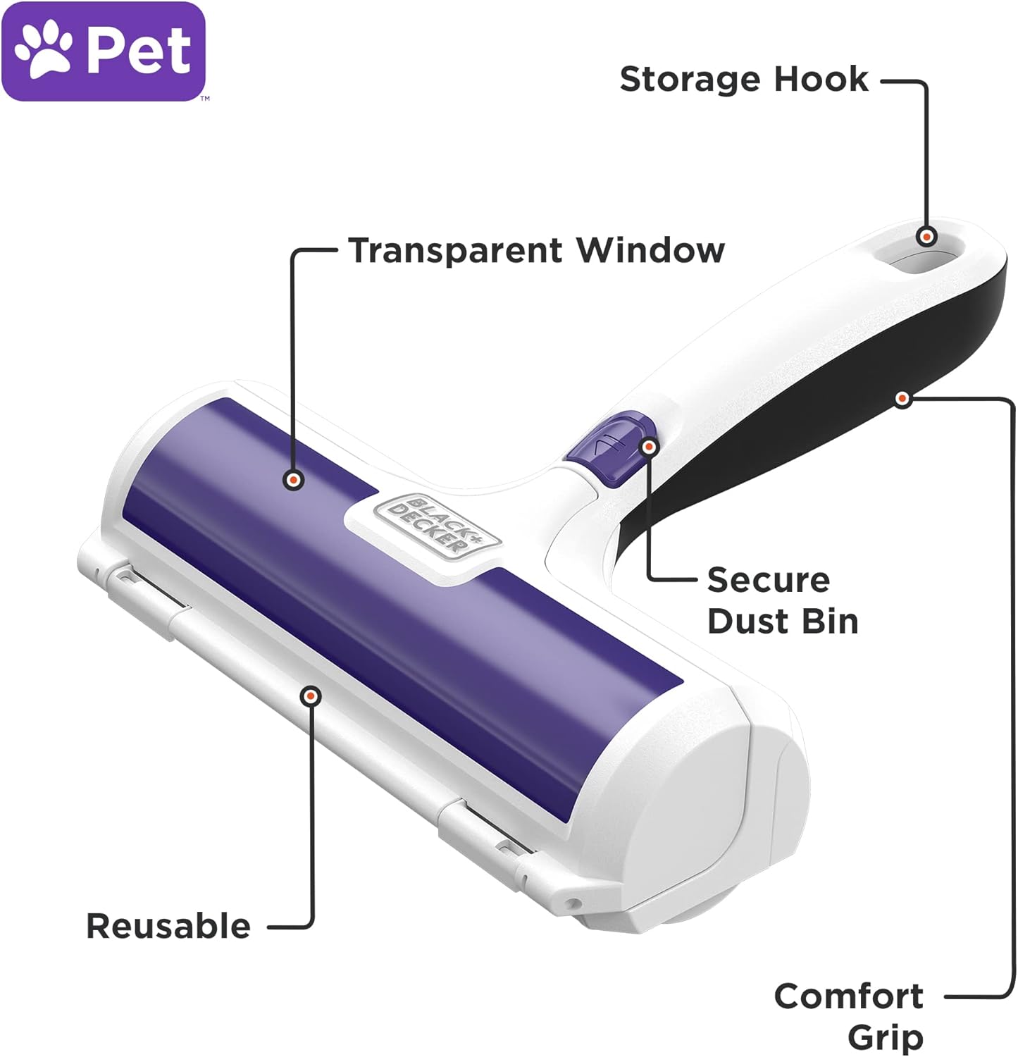 Pet Hair Remover, Roller, Remove Dog Hair and Cat Hair