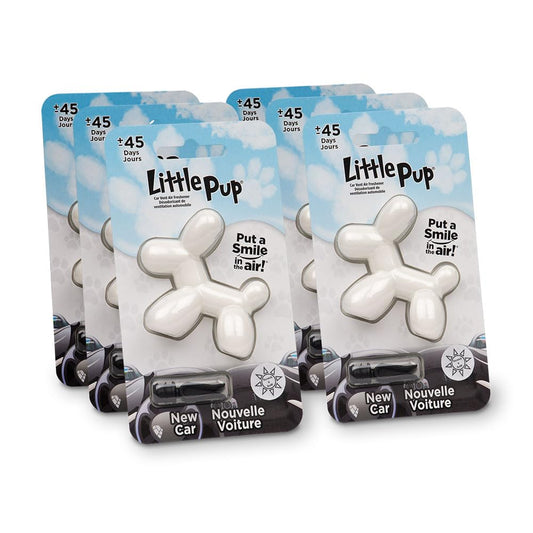 Little Pup 96601-6PK New Car Scent Car Air Freshener Clip