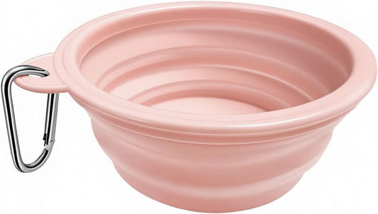 Portable Silicone Collapsible Dog Bowls, 2 Pack Dog Bowl