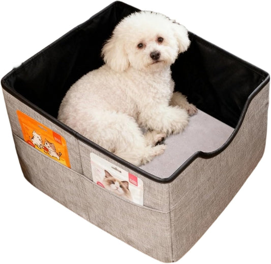 Portable Foldable Cat Dog Car Seat for Small Dogs Spacious