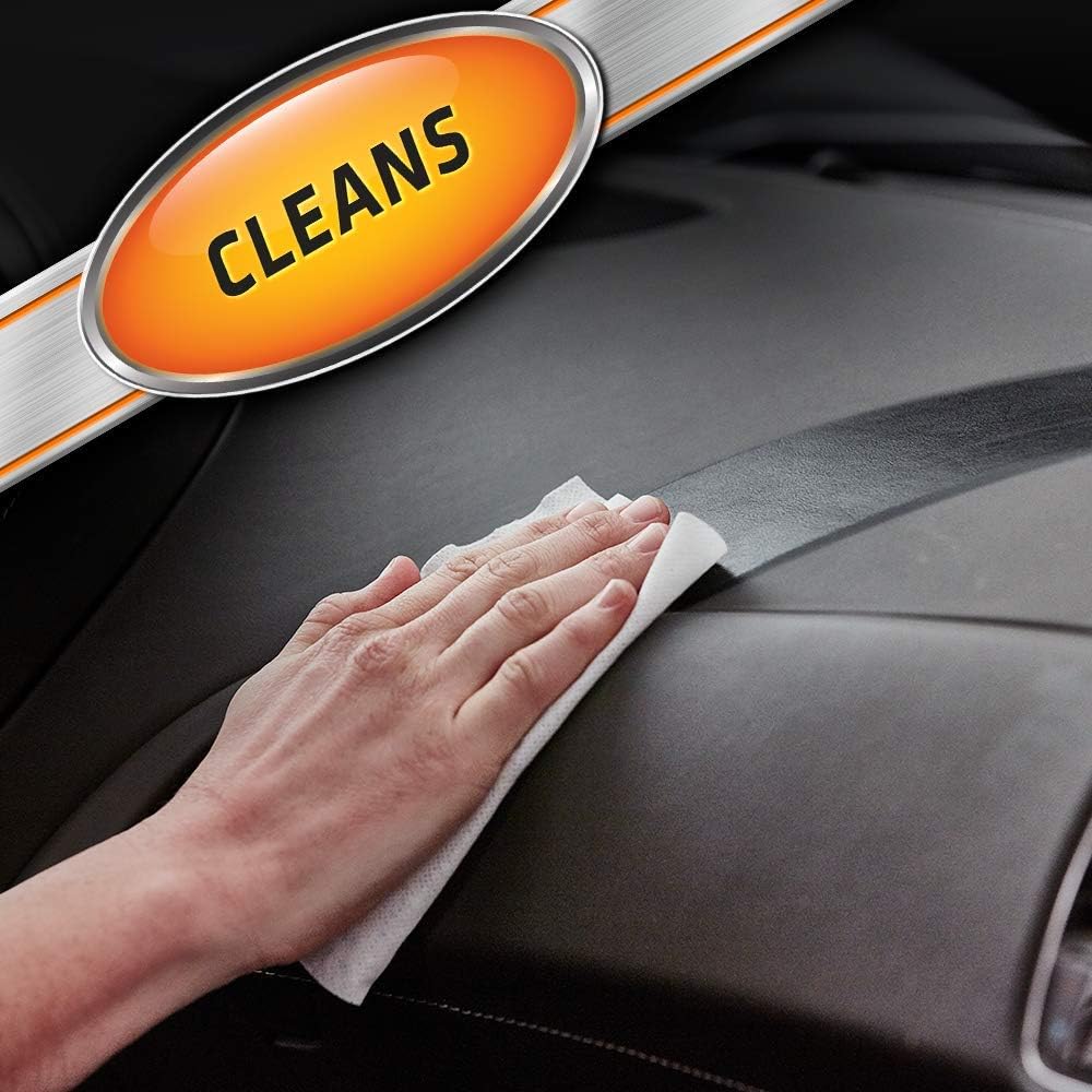 Lint-Free Orange Air Freshening Car Cleaning Wipes - 6 Pack