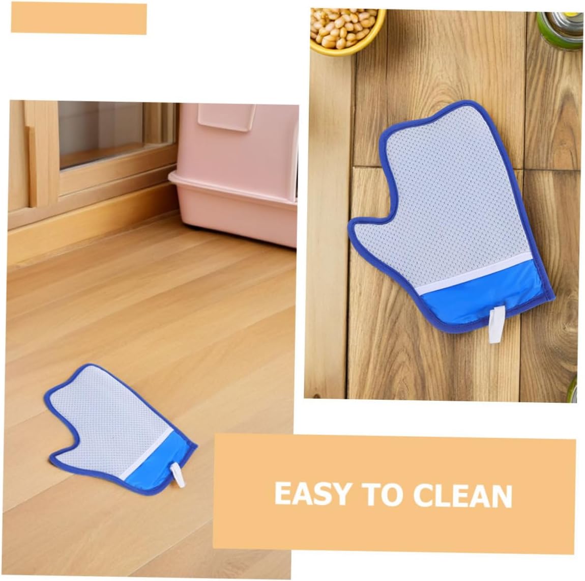 2pcs Electrostatic Pet Hair Remover Gloves Dual-Sided