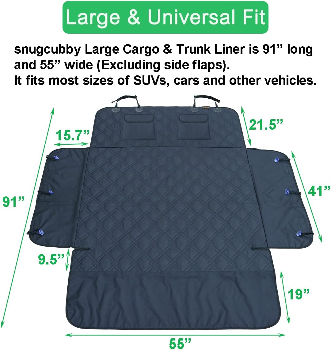 Cargo Liner for Dogs 55"x91" Dog Rear Cargo Liner for SUV