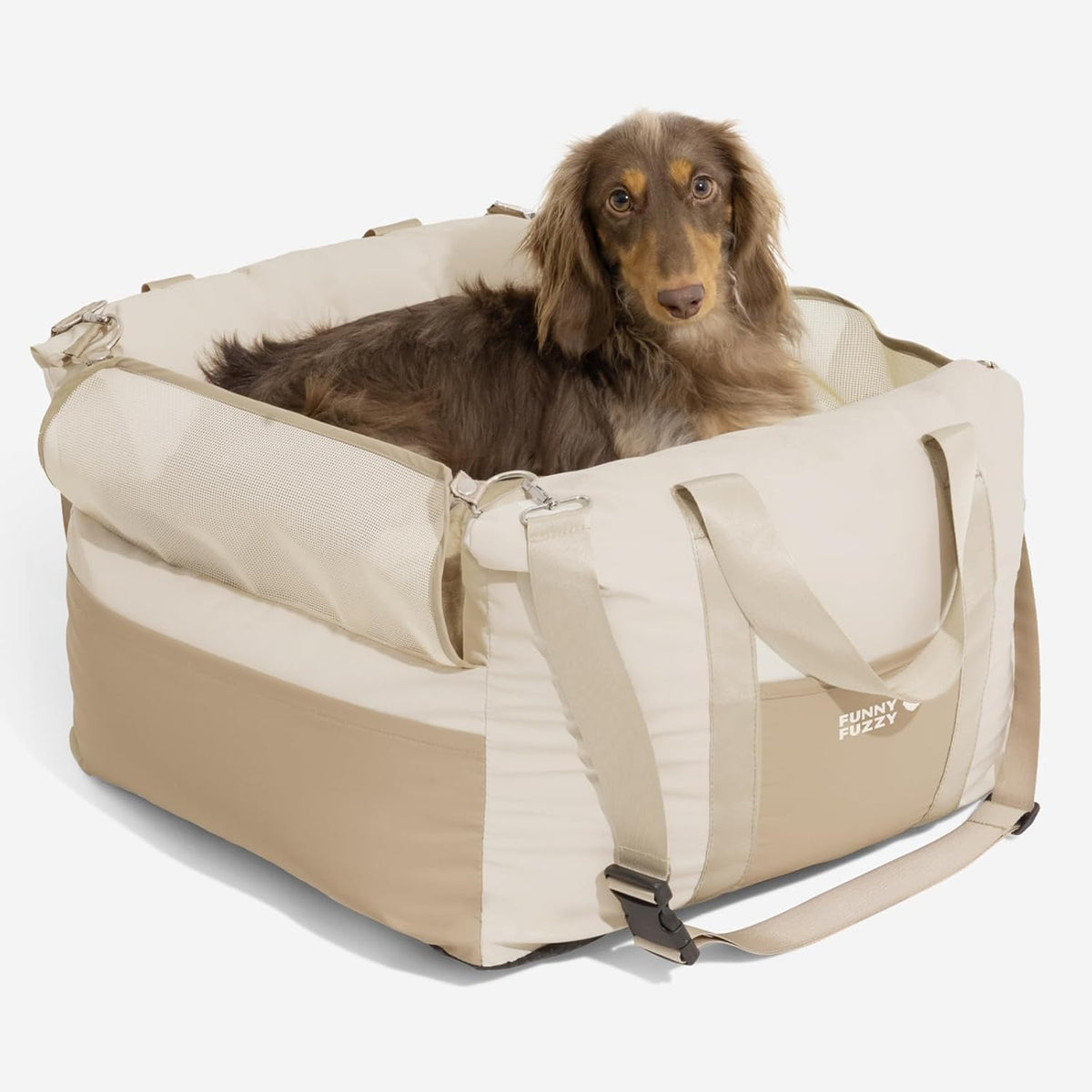 Dog Car Seat Waterpoof for Small & Medium Dogs Up to 35lbs