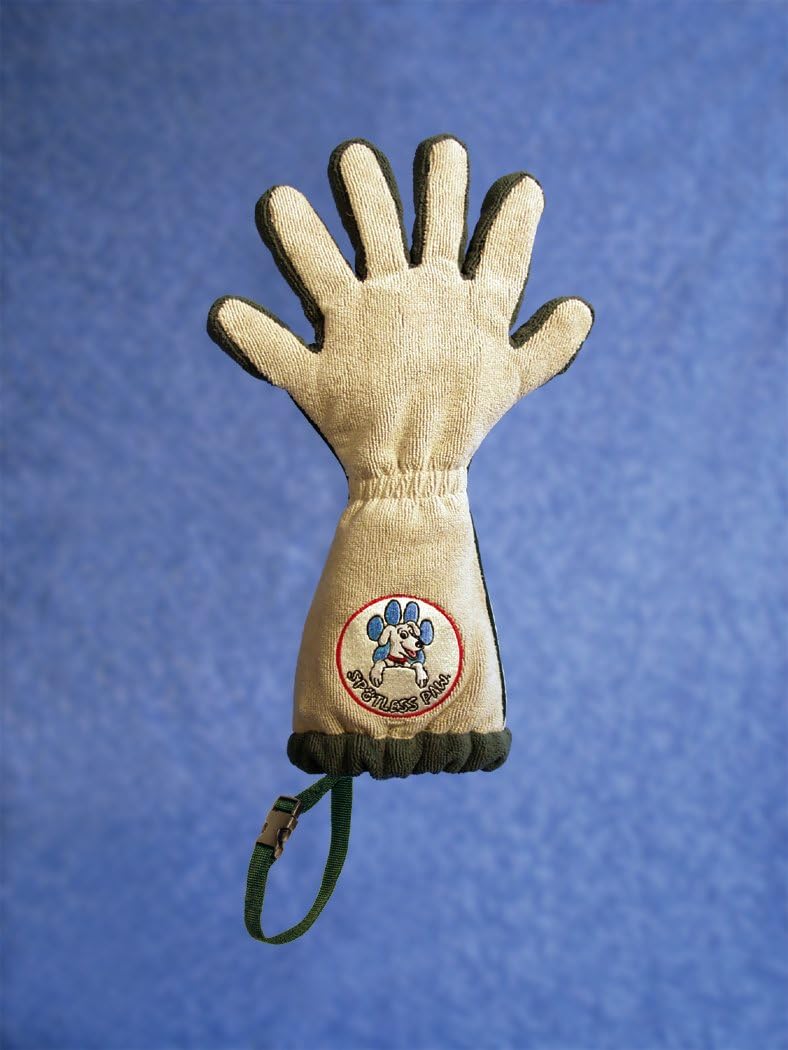Pet Grooming Gloves with Loop - Made of Microfiber Fabric