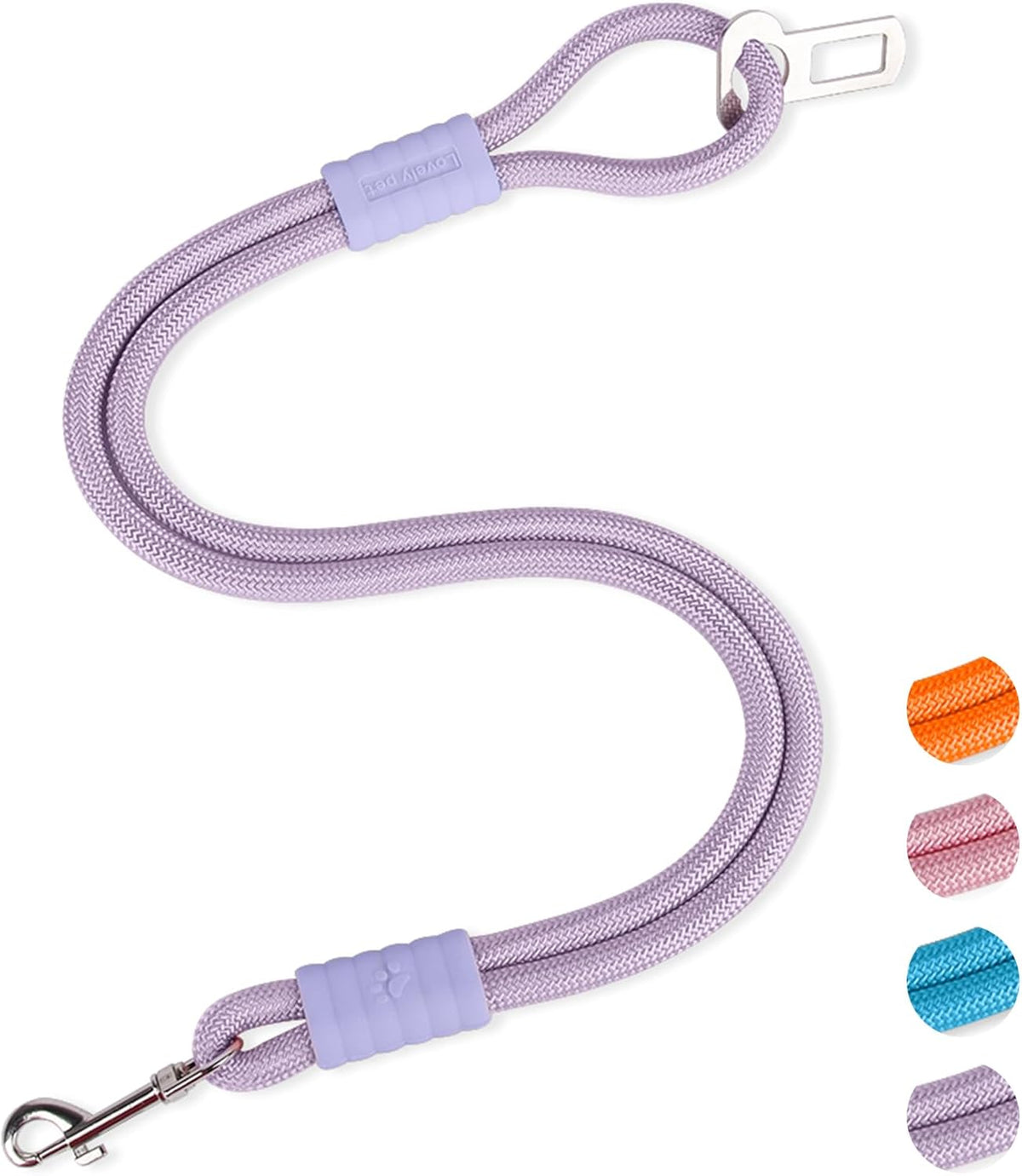 2-in-1 Dog Car Seatbelt Leash & Walking Lead - Heavy Duty