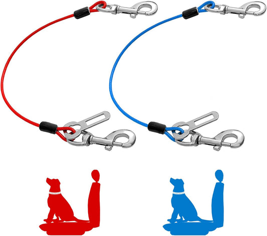 Dog Seat Belt Harness for Car,2pcs Dog Seatbelt of Coated