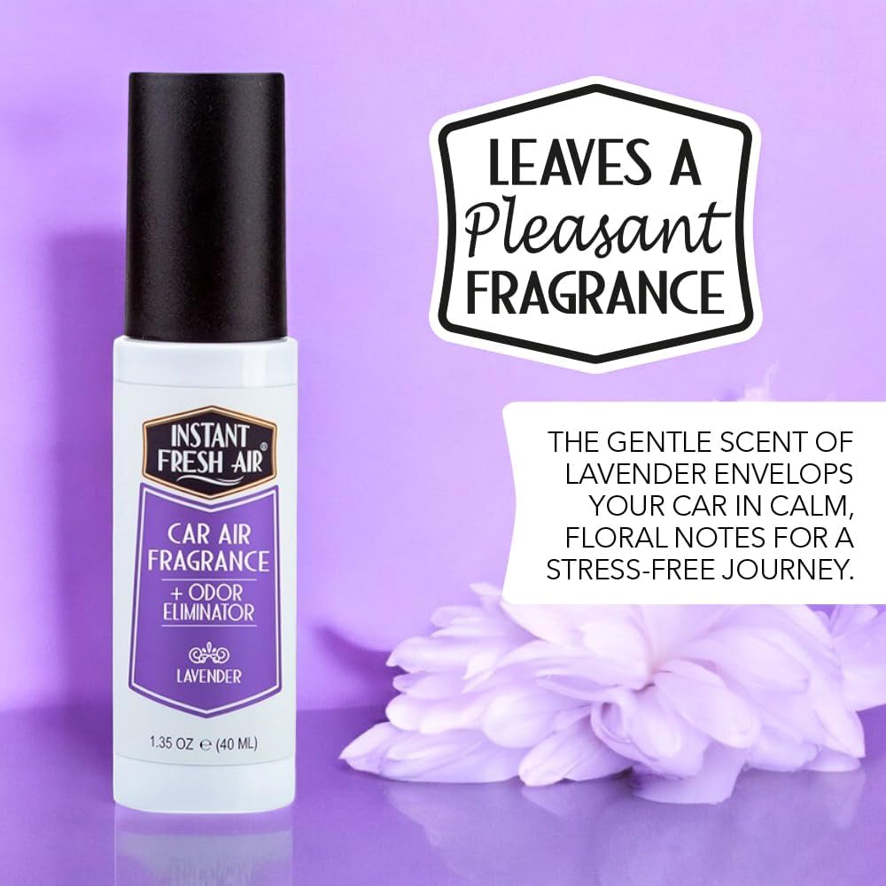 2-Pack: Dual-Action CAR AIR Freshener Lavender - Instantly