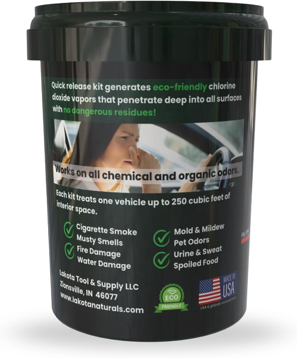 Chlorine Dioxide Fogger Deodorizing Kit, Car Bomb Odor