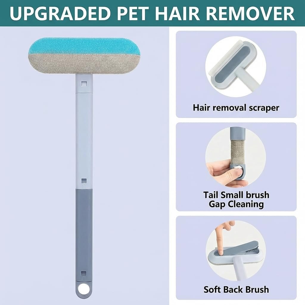 Pet Hair Remover Set, 3-in-1 Pet Hair Remover Brush with