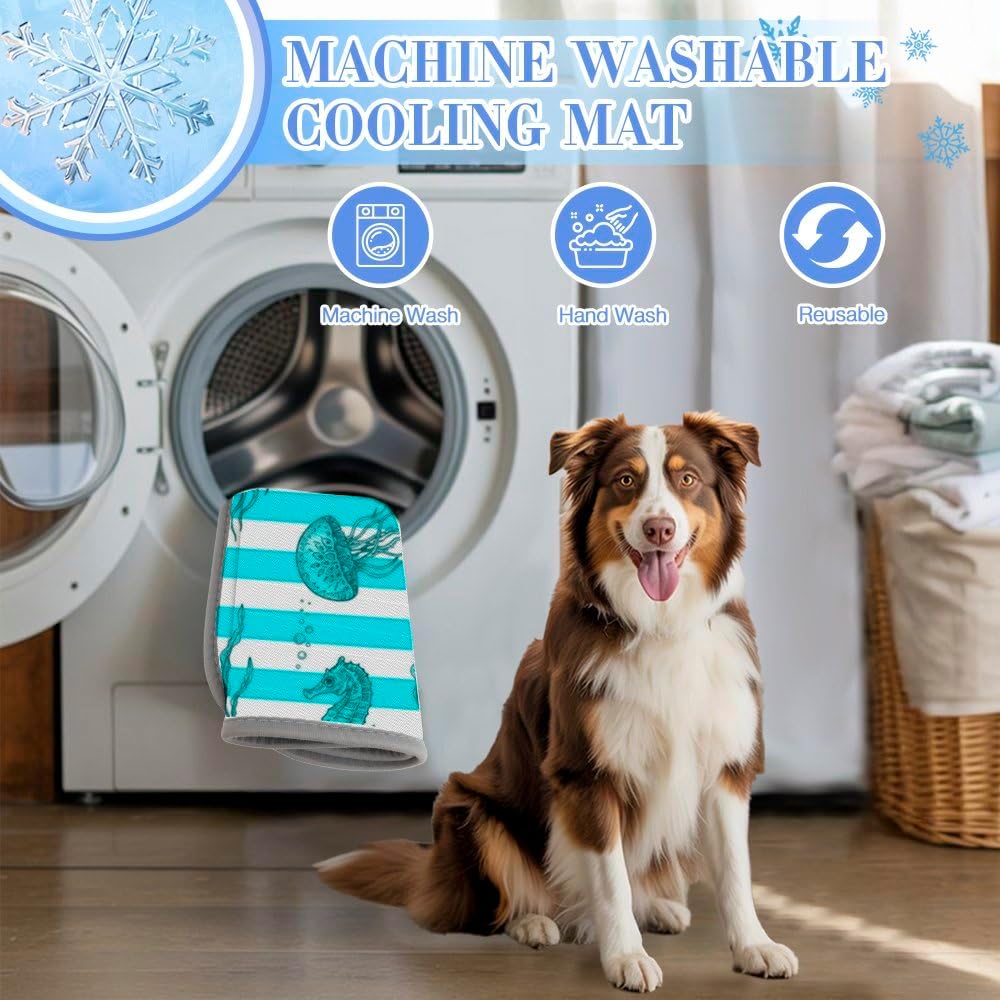Cooling Pad for Dog Cat Ice Silk Cooling Mat for Large Dogs