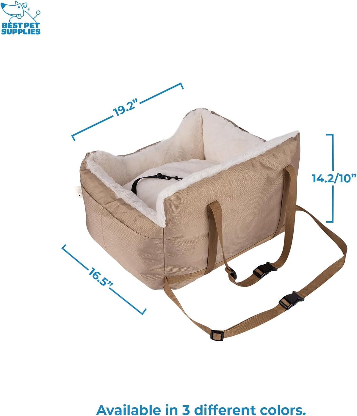 Elevated Dog Car Seat for Small Dogs, Booster Seat with