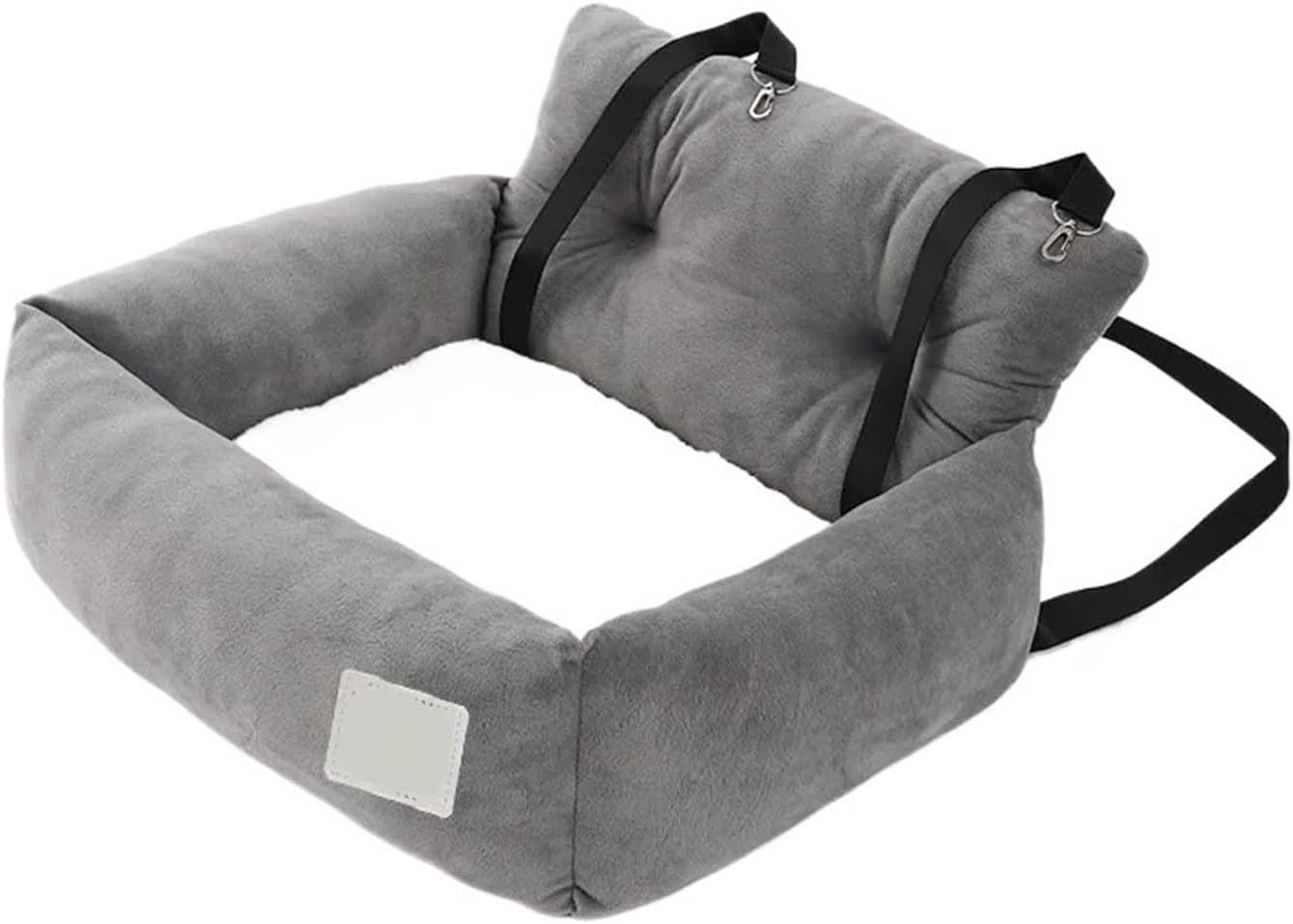 Gray Pet Car Seat for Dogs Cats, Comfortable & Secure