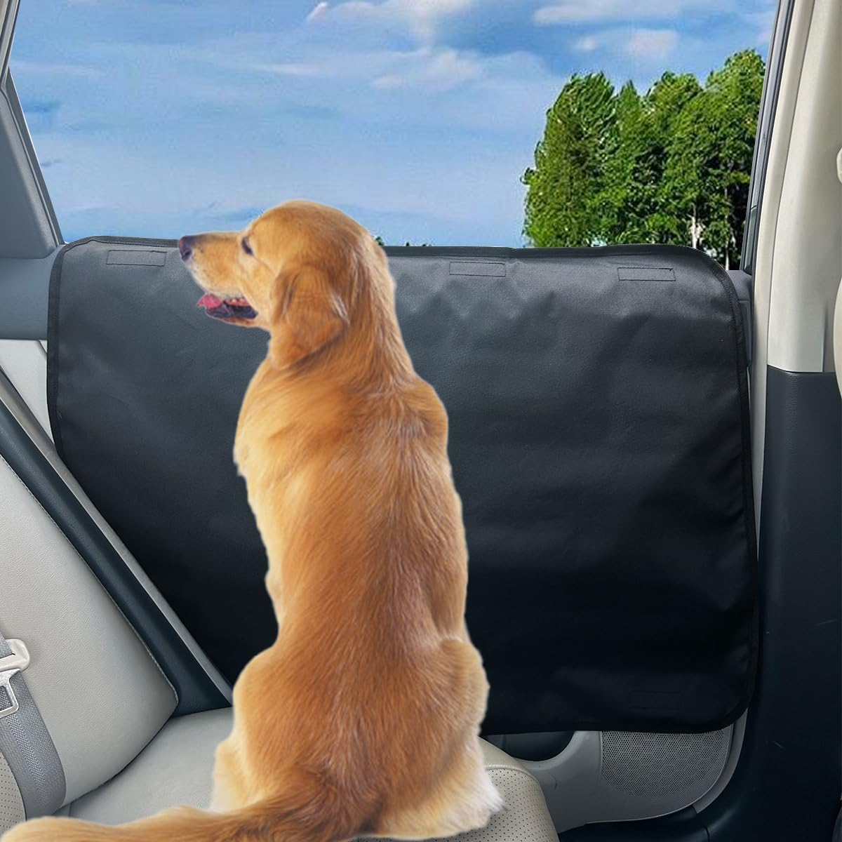 2 Pcs Car Door Protector for Dogs Waterproof Anti Scratch